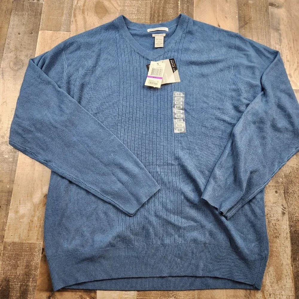 Mens Geoffery Beene Super Soft size 2XL Long Sleeve Pullover Fleece Sweater - Picture 2 of 8